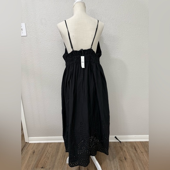 J.Crew V-neck smocked-waist dress in cotton poplin BR450 Size 18 NWT - Picture 7 of 10